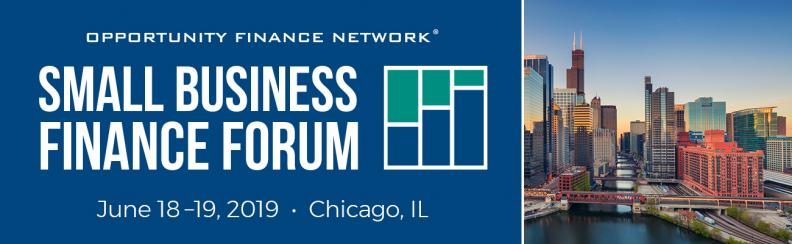 2019 Small Business Finance Forum event banner