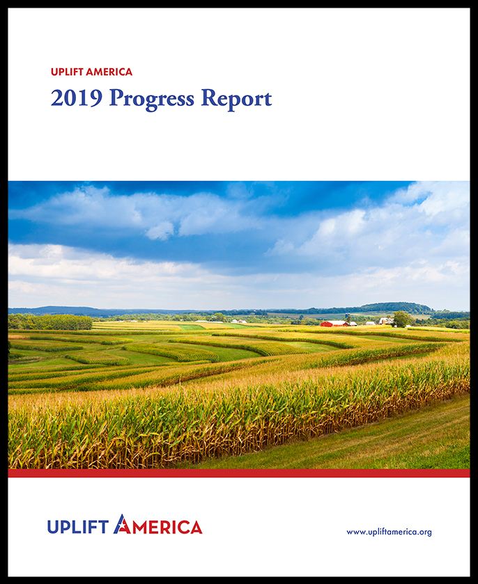 Cover of the Uplift America 2019 Progress Report