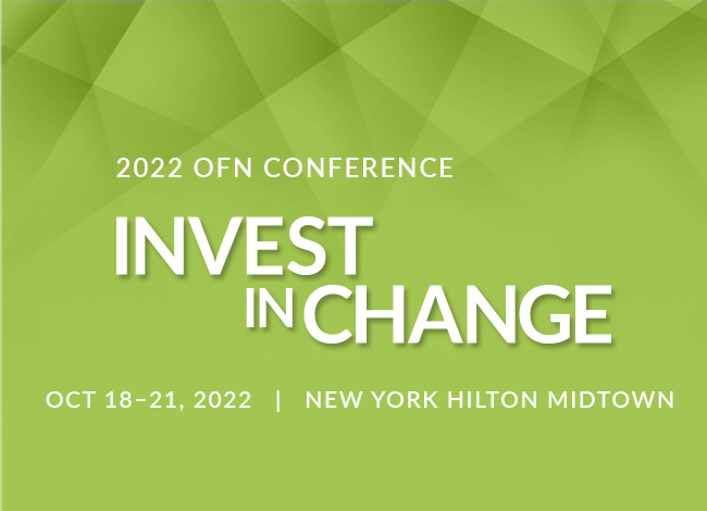 Promotional banner for the 2022 OFN Conference