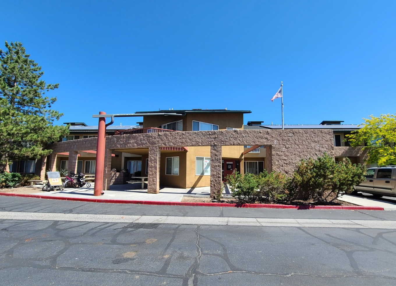 Park Manor community affordable housing main building.