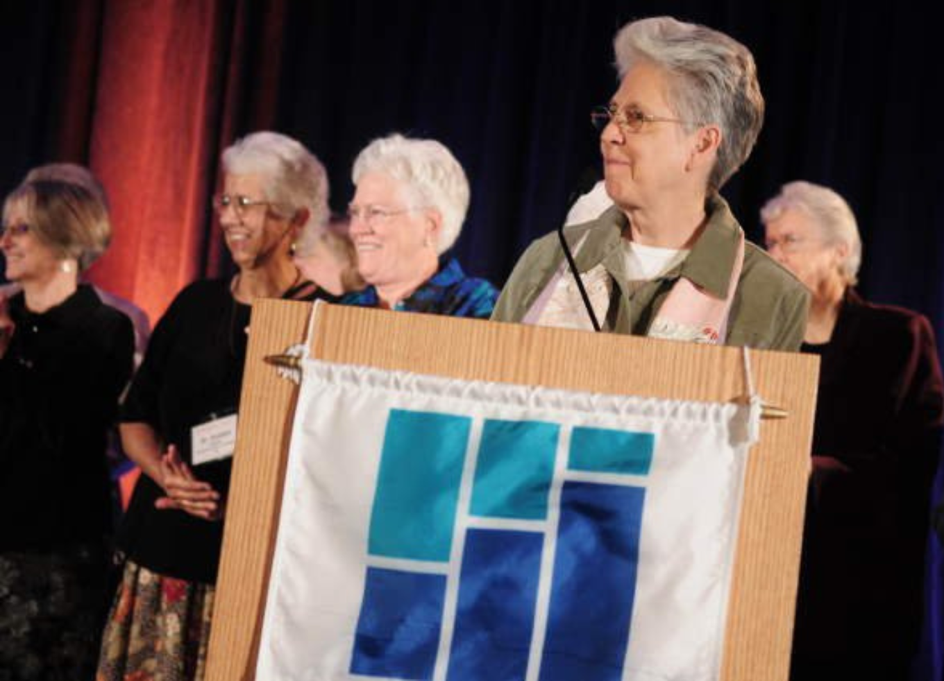 Sister Corinne Florek delivering her Ned Gramlich Lifetime Achievement Award Speech at the 2011 OFN Conference