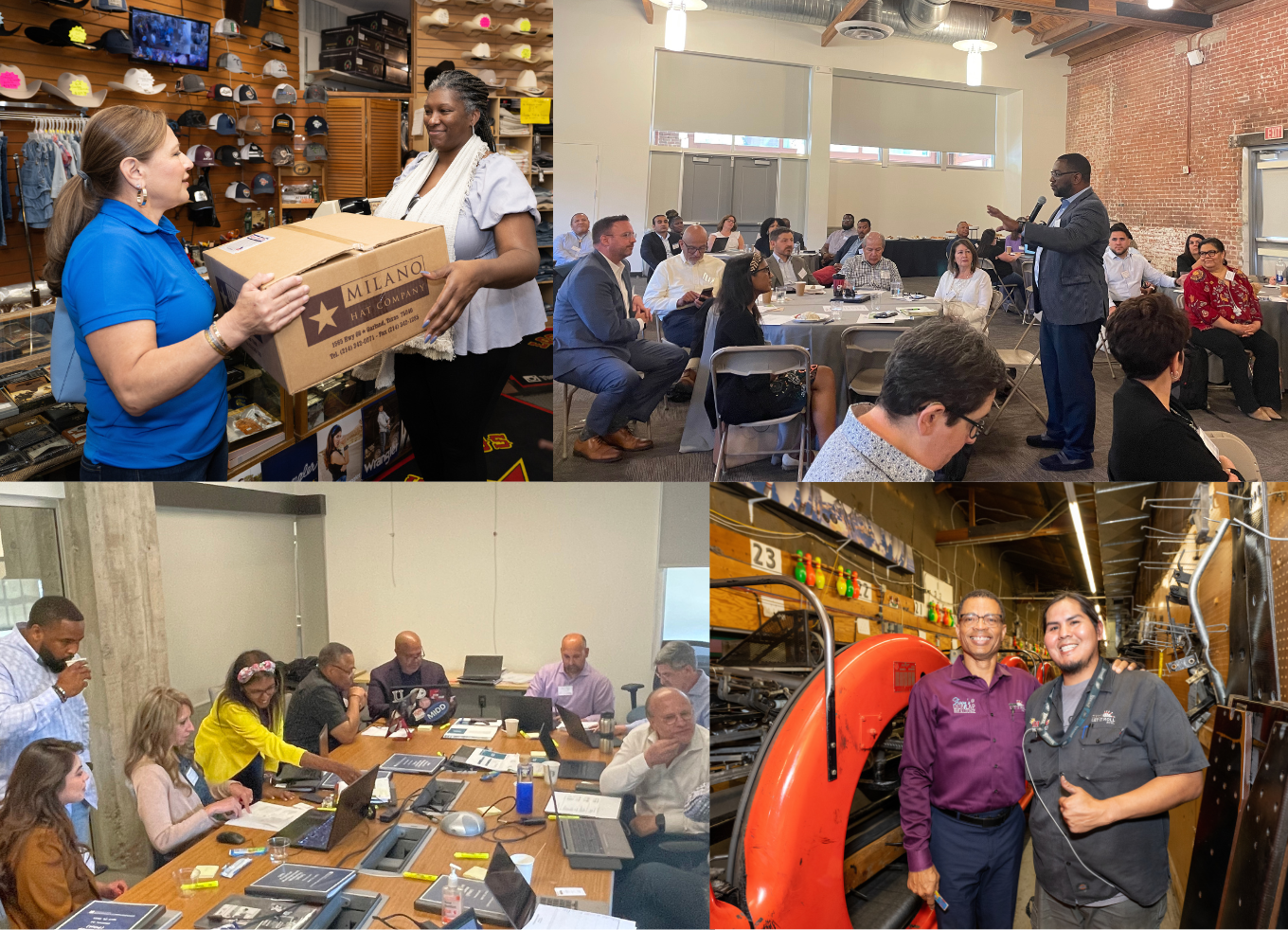 Photo collage of attendees and speakers at OFN’s Southwest Regional Meeting