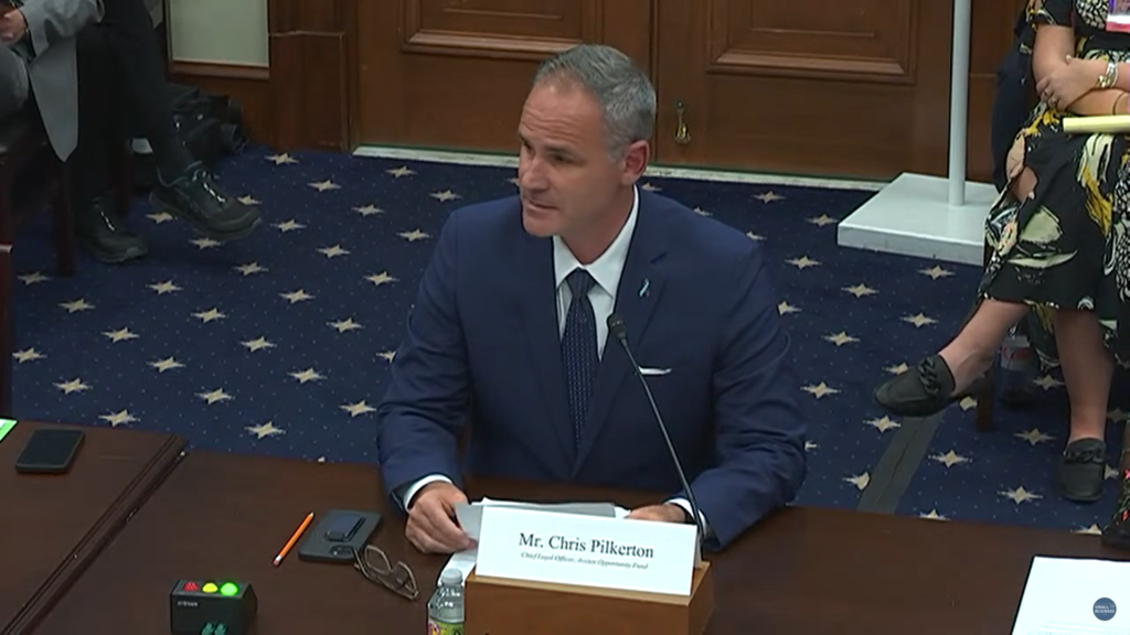 Chris Pilkerton at the House Committee on Small Business hearing - Assisting Entrepreneurs: Examining Private and Public Resources Helping Small Businesses