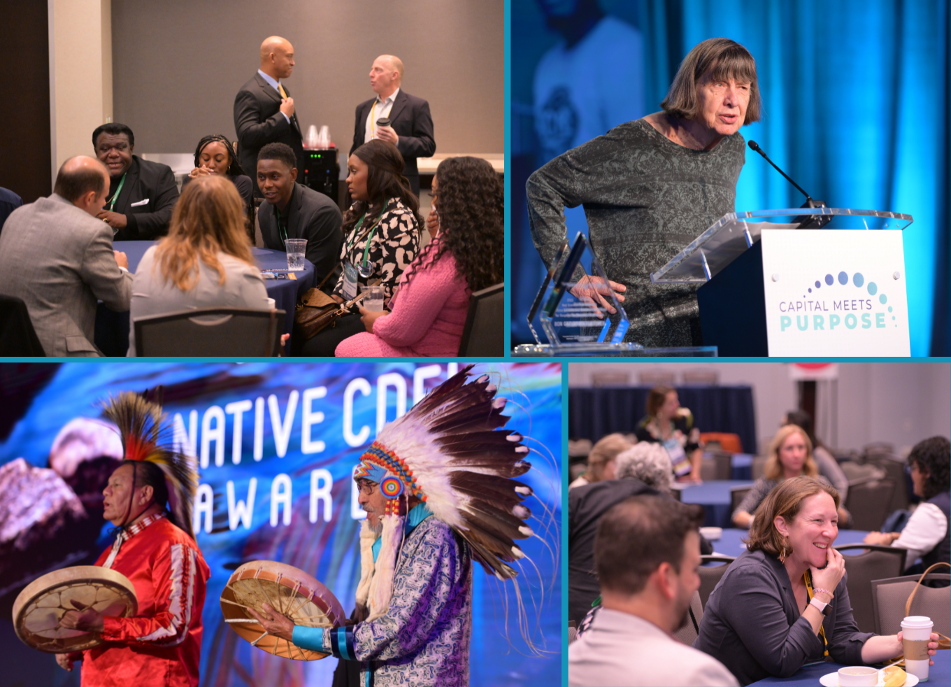 2023 OFN Conference collage showing the various speakers and attendees