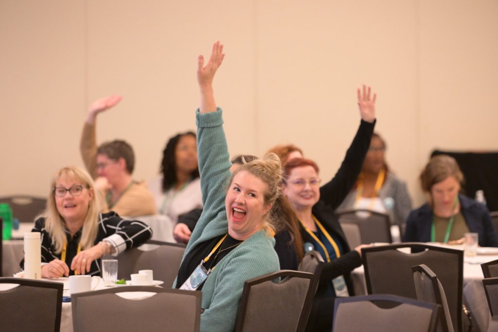 Attendees during breakout session at 2023 ofn conference