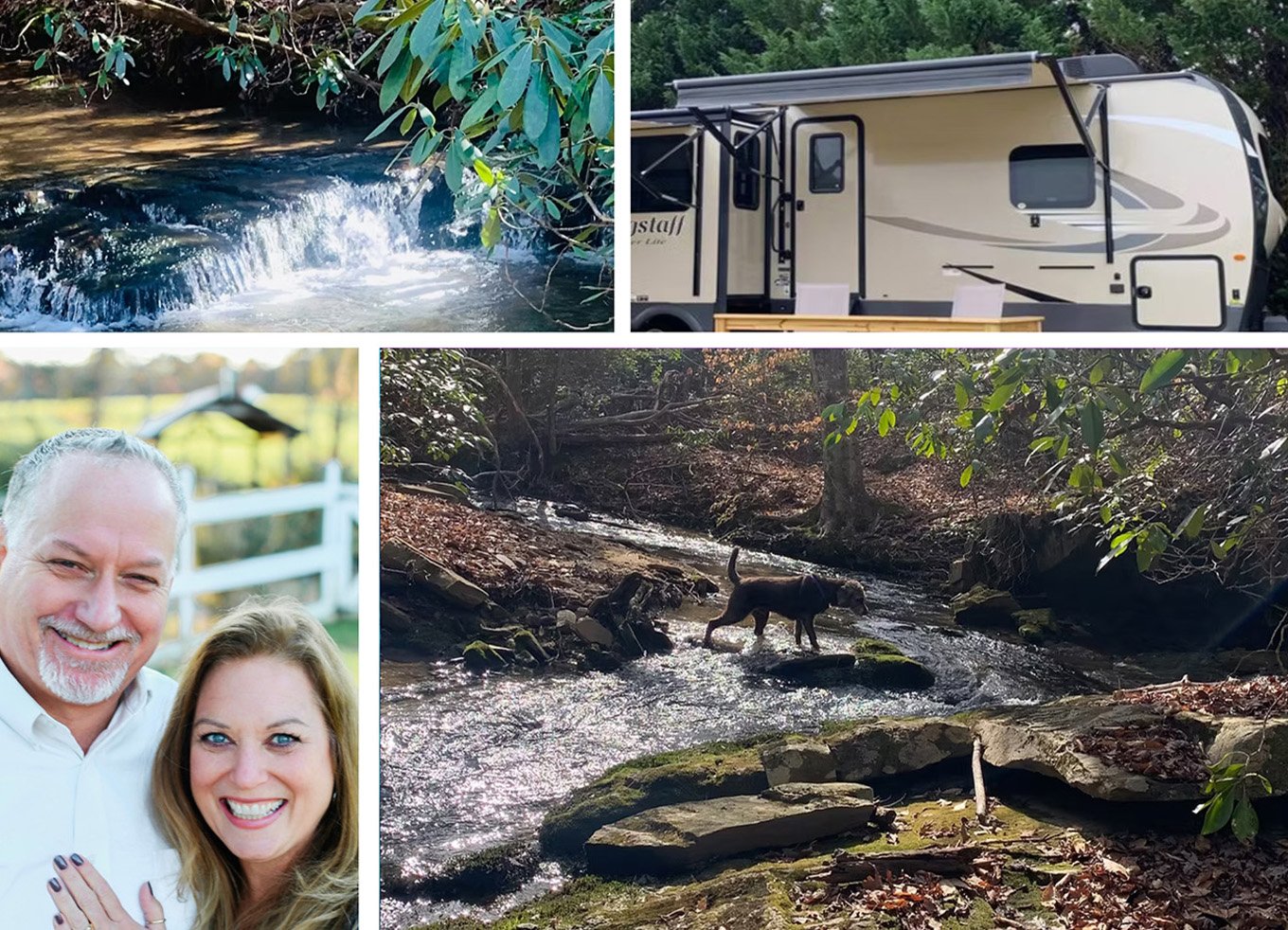 Pictures from Heaven in the Hills Campground in North Carolina.