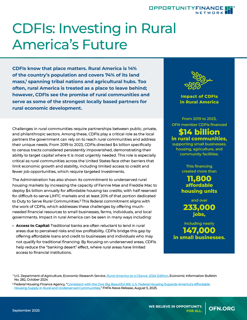 OFN's rural fact sheet