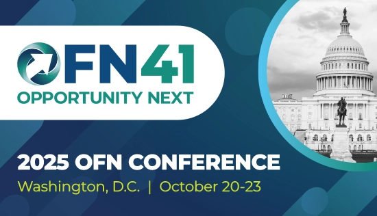 OFN41 Conference Promo graphic featuring Washington D.C. location and October 20-23 date