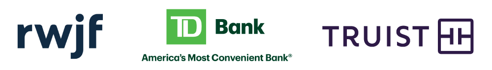 rwjf, TD Bank, Truist logos - Gold Sponsors