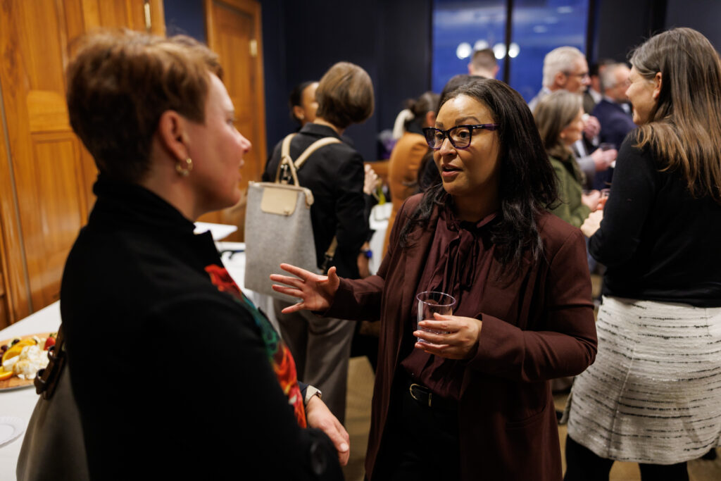 Dafina Williams (OFN) at the CDFI Congressional reception in the Dirksen Senate Office Building in Washington, D.C.