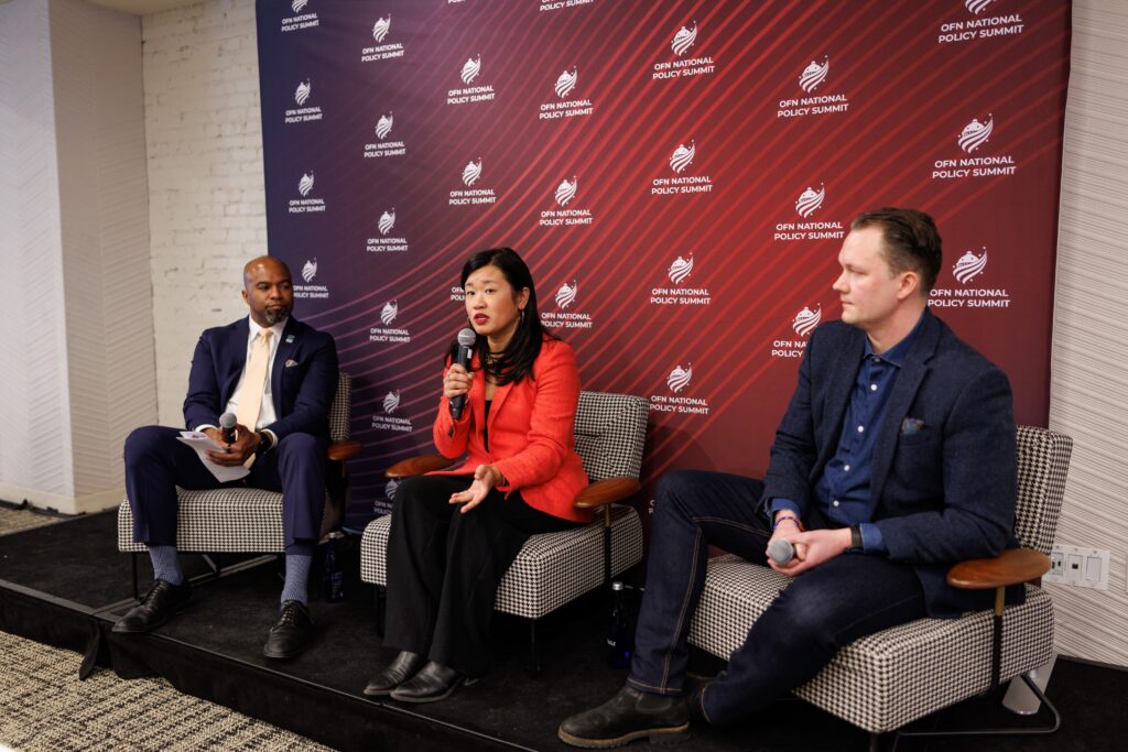 From left to right: Harold Pettigrew, OFN; LeeAnn Rasachak, WomenVenture; Carl Swanson, MN CDFI Coalition