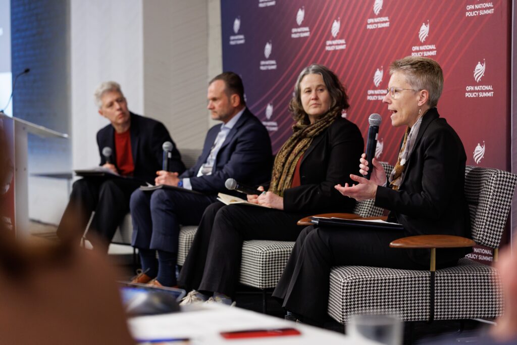 From left to right: Jonathan Harwitz, Housing Assistance Council; Chuck Wall, Renaissance Community Loan Fund; Diane Standaert, HOPE; Ines Polonius, Communities Unlimited