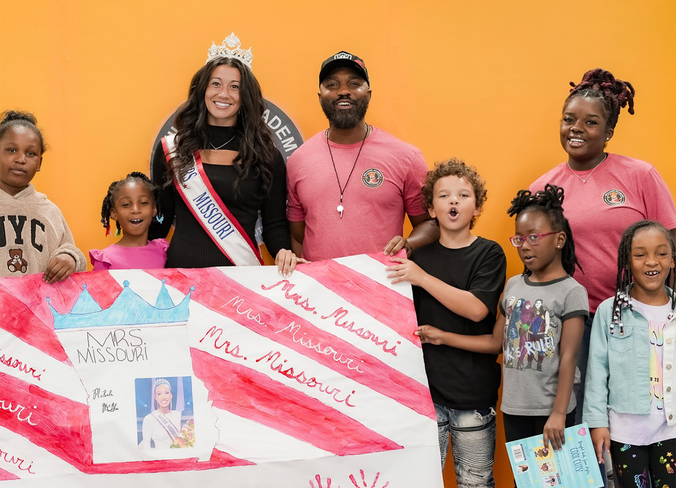 Yonnick Jones, Co-founder of Williams Academy STL, with students