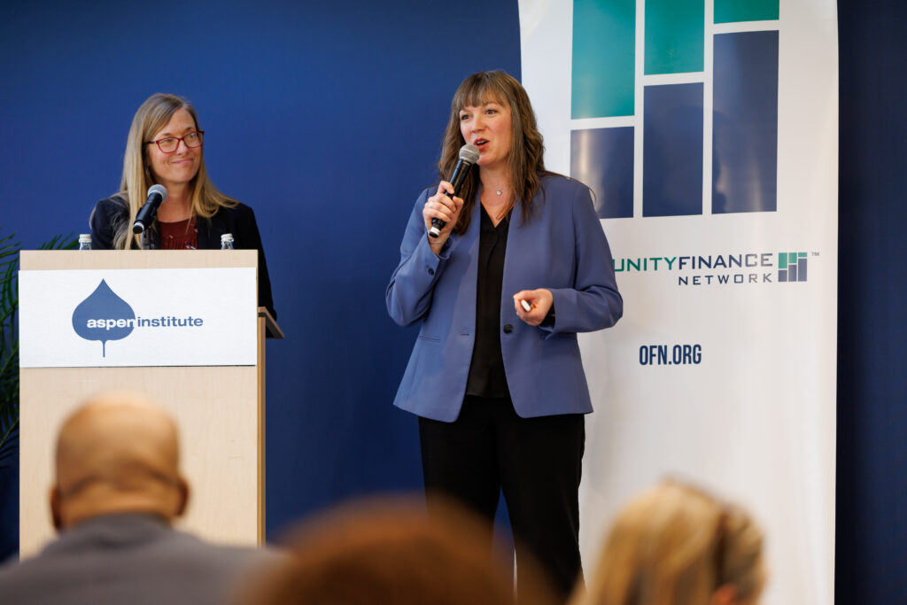 Natasha Koss and Elissa Sangalli presented Northern Initiatives’s capital planning and participation lending model that leverages capital from high net-worth individuals, Donor-Advised Funds, and community foundation partners to fund small businesses.