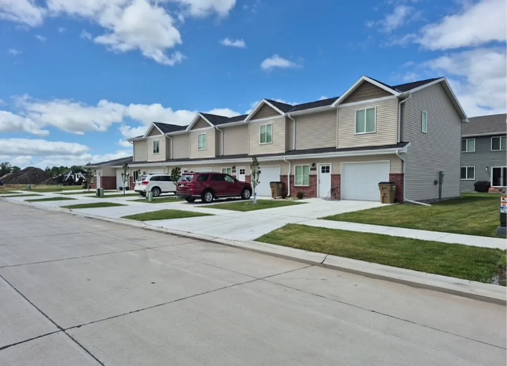 Affordable housing units built by Hoppe Development in Grand Island, Nebraska.
